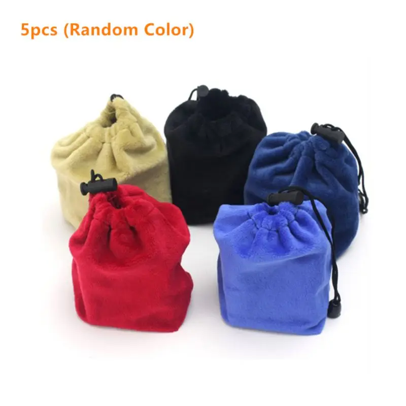 

5pcs Magic Cube Puzzles Flannel Storage Bags Rubik's Cube Velvet Protective Bag
