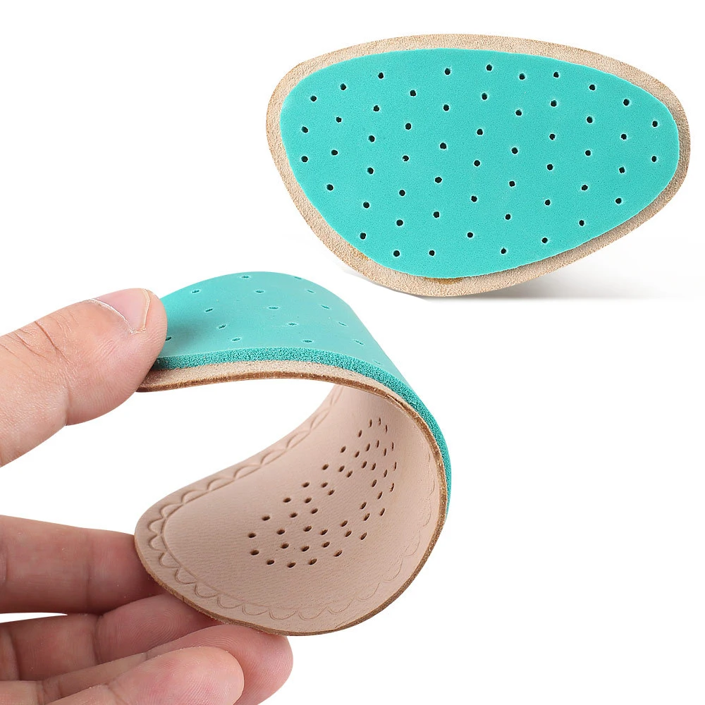 Premium Leather Forefoot Insert Shoe Pads for Women High Heels Sandals Non-Slip Adjust Size Half Insoles foe Shoes Foot Pad images - 6