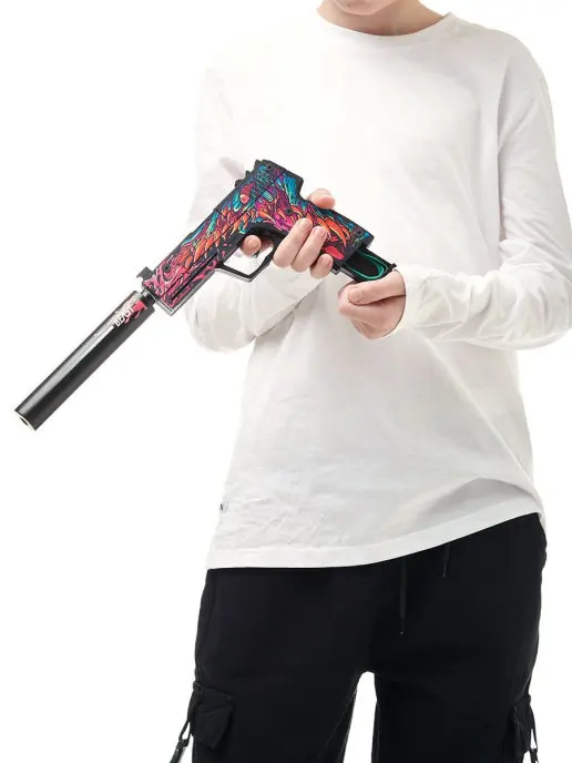 Деревянный пистолет Active ЮСП (USP S) Скоростной Зверь (резинкострел) КС ГО / CS GO