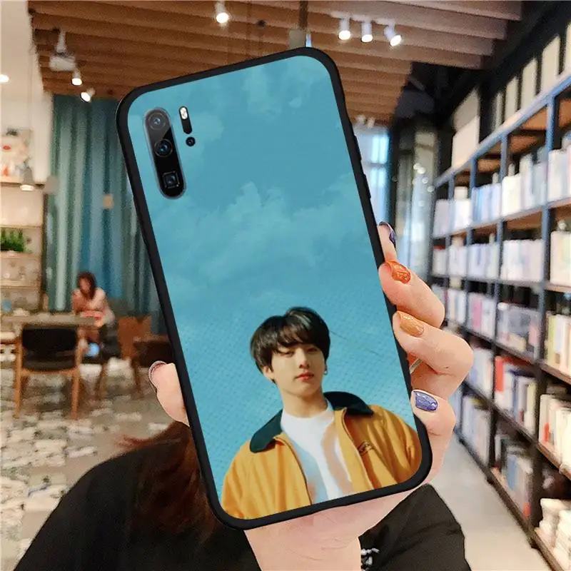 

Fashion Jungkook kpop trend Phone Cases For Huawei honor Mate P 9 10 20 30 40 Pro 10i 7 8 a x Lite nova 5t Soft silicone funda