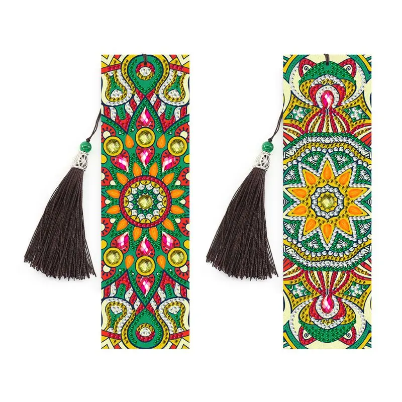 

2 PCS Green flowers Diamond Painting Bookmarks-Diamond Painting for Bookmarks