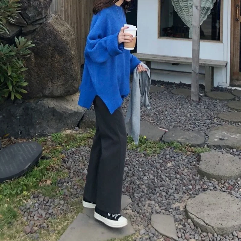 

2021 Winter New Clothes Women Pullovers Women Casual Tops Women Blouse Long Sleeve Korean Slim Knitted Sweater Fashion Blouses