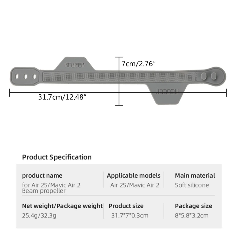 Крепежные ремни для держателя совместимы с пряжкой защиты дрона Air 2/2S от царапин |