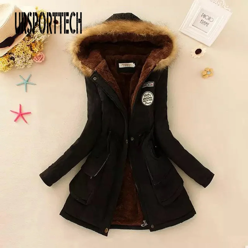 Winter Jacket Women Long Parka Thick Warm Hooded Long Coats Mujer Cotton Padded Coat Womens Outwear Parkas Oversized Fur Coat