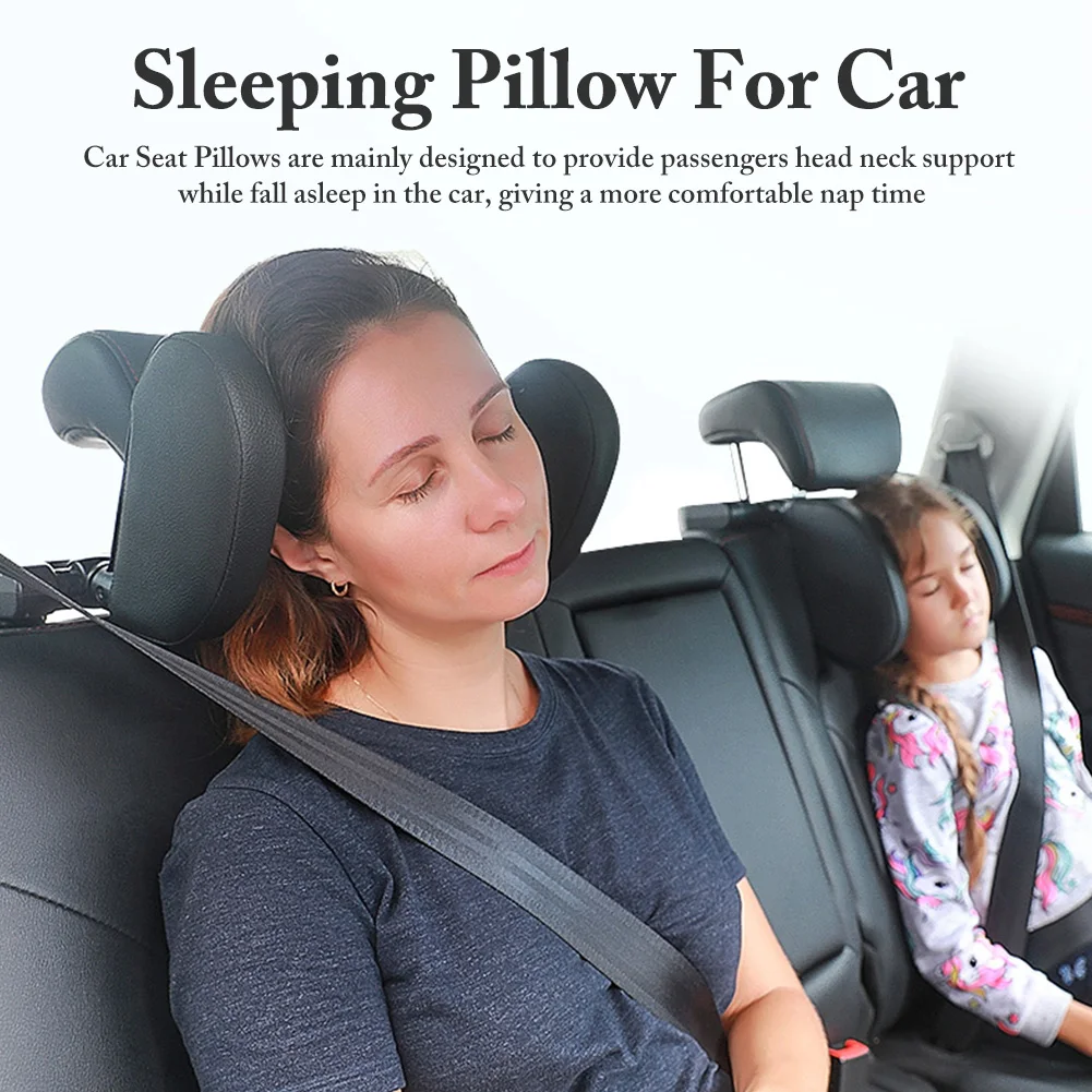 

Car Neck Headrest Pillow Cushion Seat Support Head Restraint Seat Pillow Headrest Neck Travel Sleeping Cushion For Kids Adults