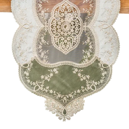 Европейская роскошная скатерть с вышивкой золотым бархатным флагом красивая