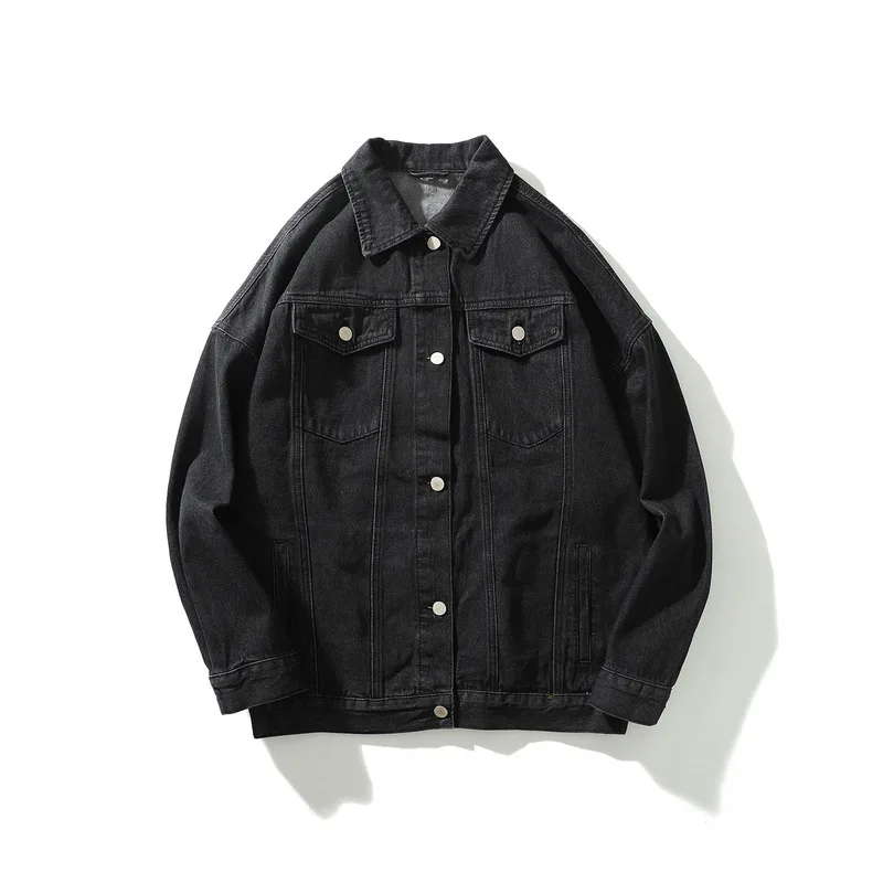 Мужская джинсовая куртка Little Raindrop повседневная хлопковая с отложным воротником