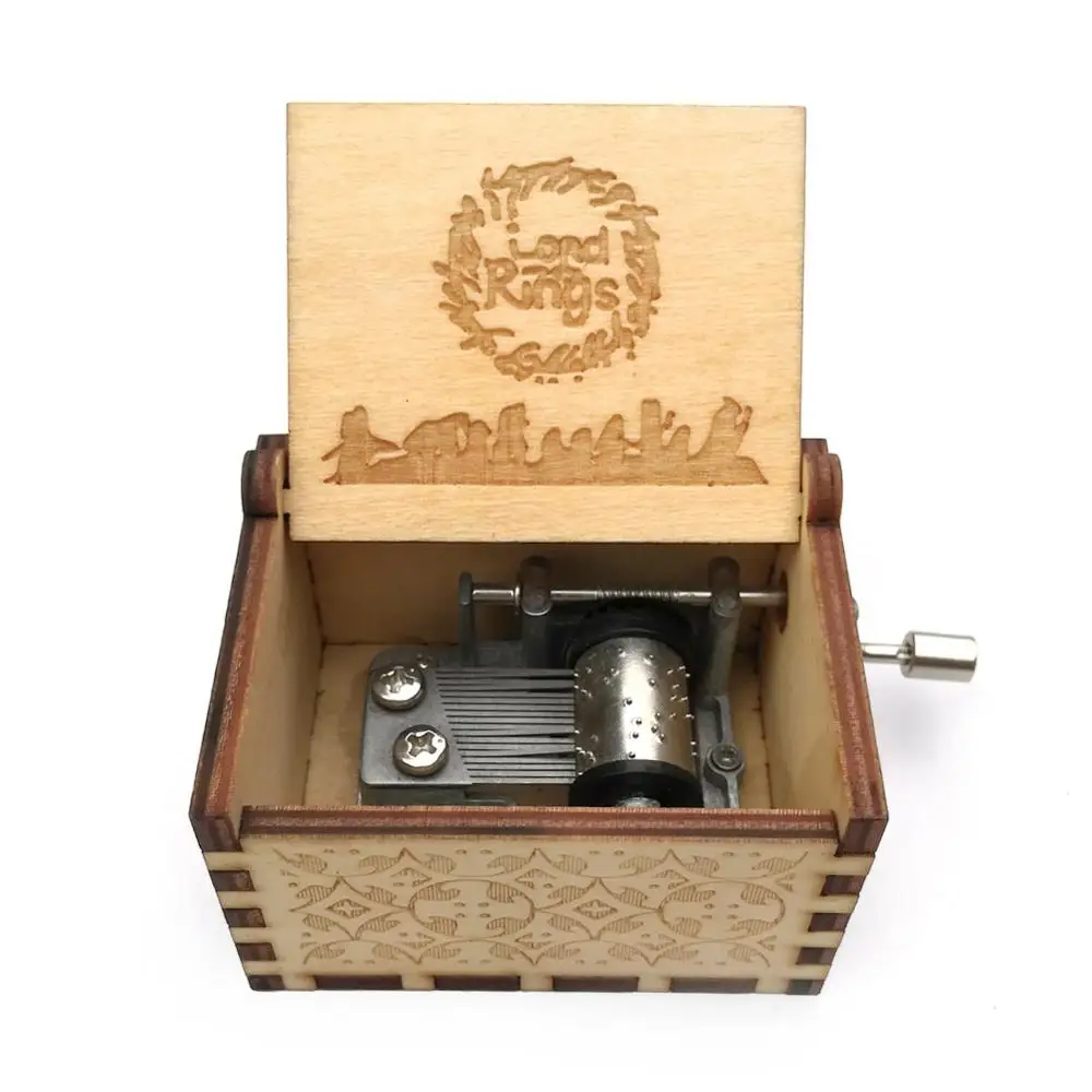 Прямая поставка деревянная музыкальная шкатулка ручной работы Star Juego De Tronos