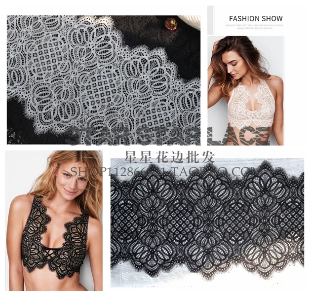 3 м/лот кружевная отделка для ресниц мягкая Цветочная Классическая украшение