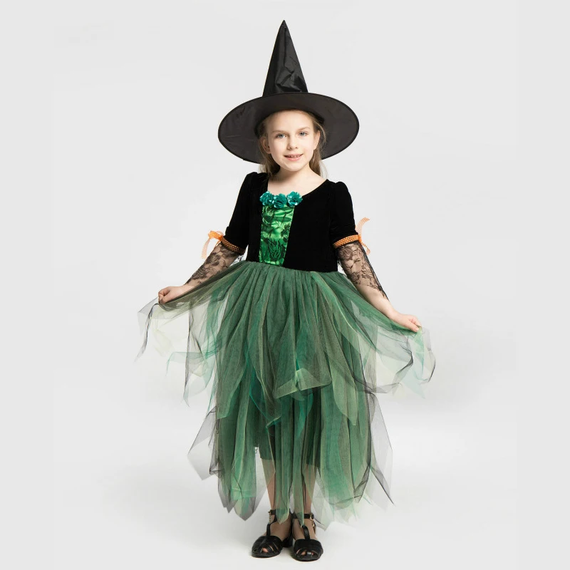 Костюм ведьмы на Хэллоуин для маленьких девочек | Тематическая одежда и униформа