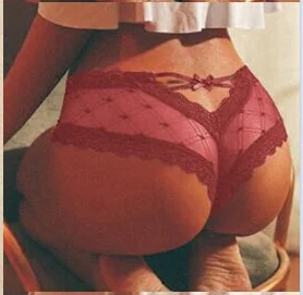 

Женские сетчатые трусики в клетку, нижнее белье в форме волны с бантом (S/M/L/XL)