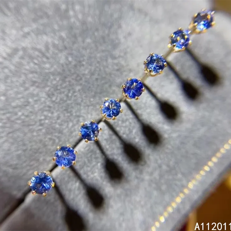 

KJJEAXCMY ювелирные украшения 925 Серебро инкрустированные натуральный сапфир женские серьги гвоздики для ушей модная тест поддержки Лидер прод...