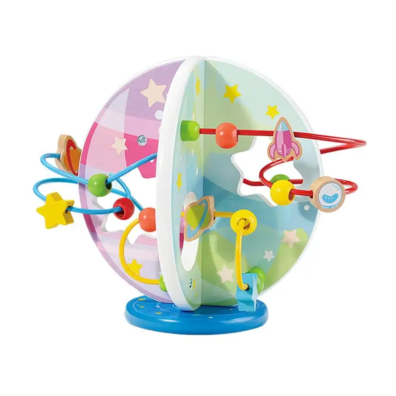 1 шт. деревянная обучающая планета познавательное образование мультяшный