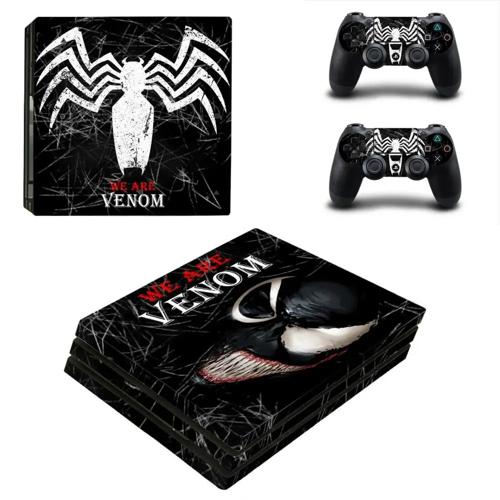 Venom PS4 Pro стикер s PS 4 Play станция виниловые наклейки на кожу Pegatinas для playstation консоль
