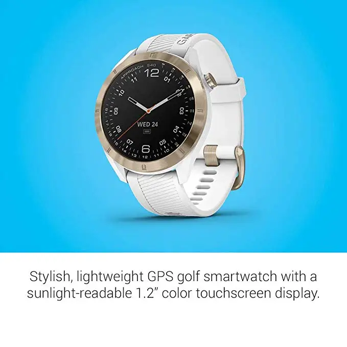 Оригинальные часы для гольфа с gps Garmin Approach S40, стильные gps Golf Смарт-часы легкие с сенсорным дисплеем водонепроницаемые часы
