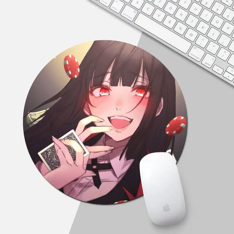 

Игровые мыши Kakegurui Jabami Yumeko, маленький резиновый коврик для мыши, настольный защитный коврик для офиса, Нескользящая подушка для ноутбука, ко...