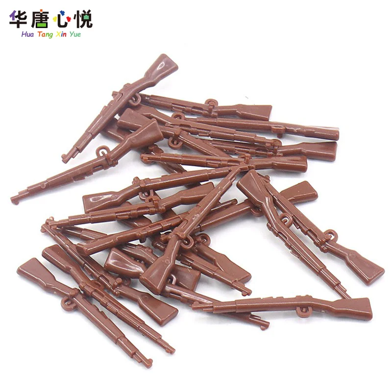 Военная серия оружия военные винтовки маусера 24 шт. в сумке пистолеты солдаты