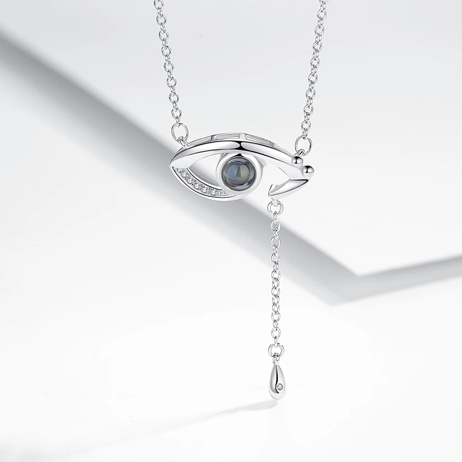Турецкий глаз проекция 100 языков я люблю тебя ожерелье для женщин серебро 925 пробы