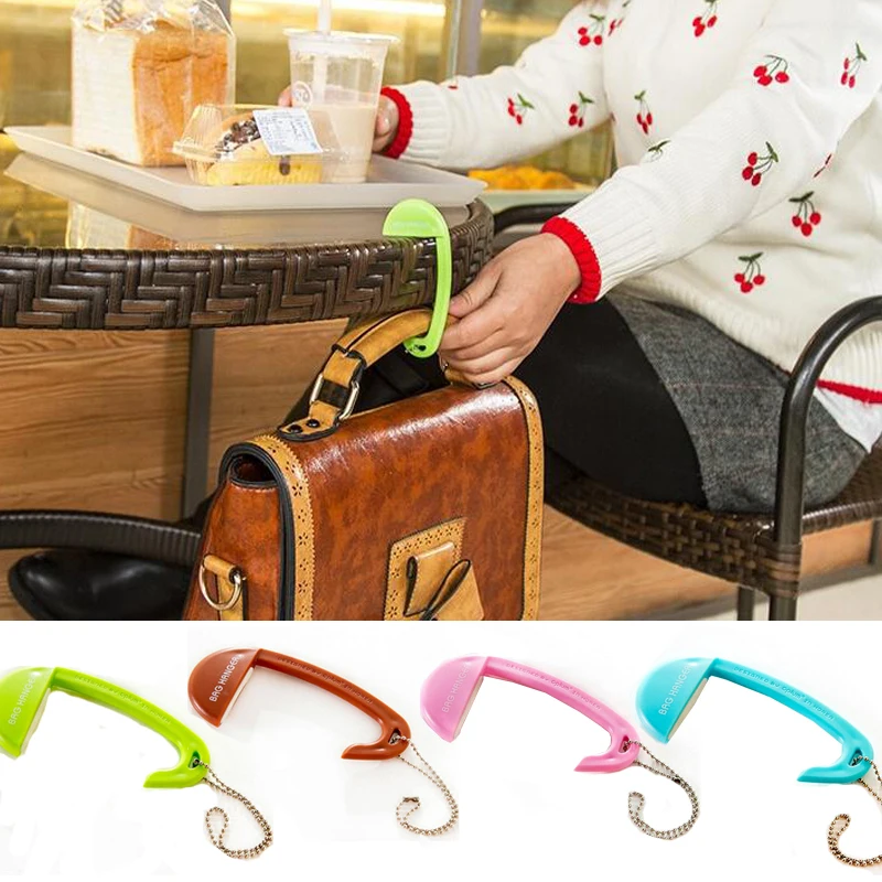 Портативная разноцветная Сумка тоут сумка вешалка кошелек Настольный крючок