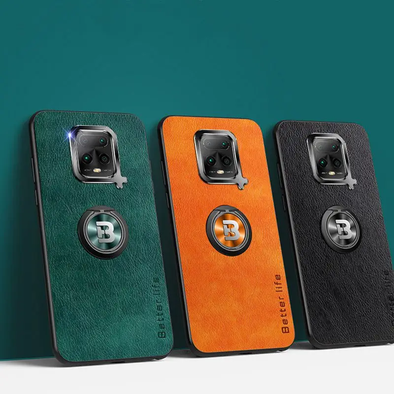 Чехол для Xiaomi Redmi 10x4g роскошный кожаный чехол задней панели из поликарбоната с