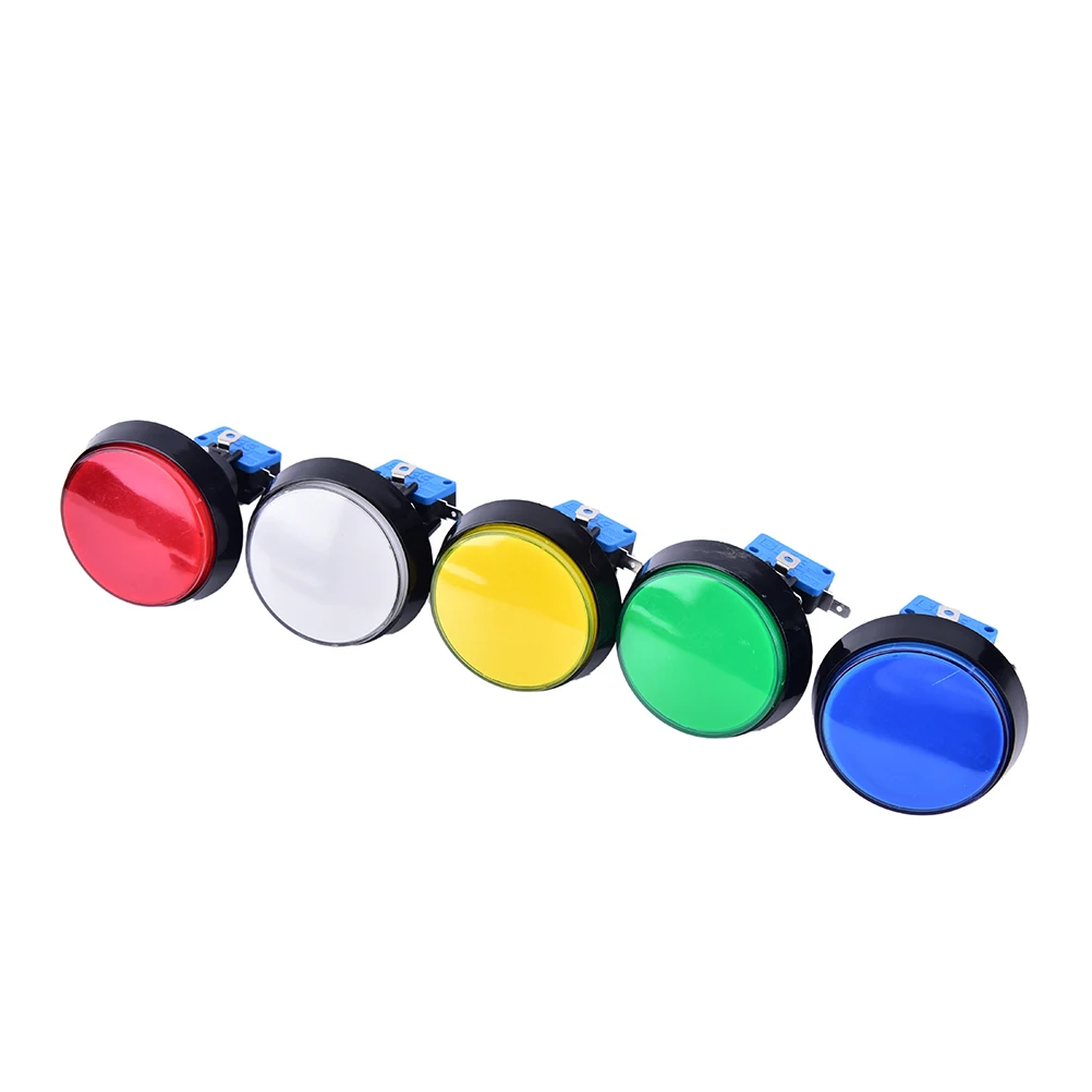 Лидер продаж 1 аркадная кнопка 60 мм светильник лампа большая круглая видеоигра