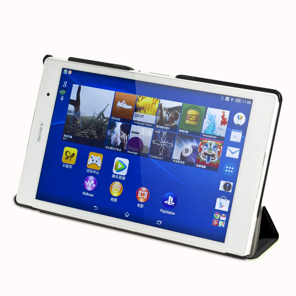 Чехол для Sony Xperia Z3 Compact 8 Tablet тонкий умный чехол из искусственной кожи складная