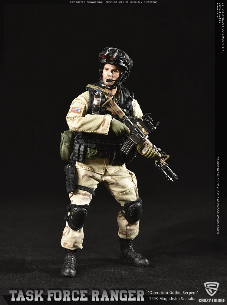 LW005 CrazyFigure LW006 LW003 1/12 военный M14 США Delta спецназ операция Готическая змея Solider полный набор игрушек для фанатов - Цвет: LW005