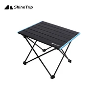 shinetrip outdoor camping folding table aluminium alloy portable picnic table barbecue table