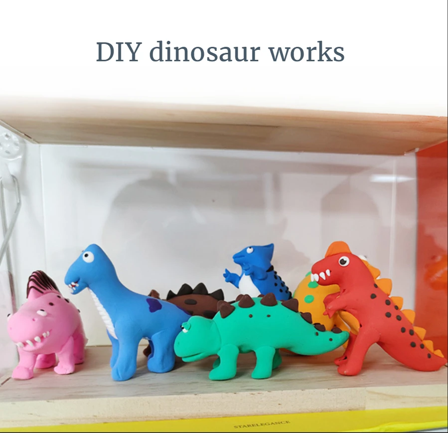 

Kids DIY Clay Dinosaur Skeleton Handmade Art And Craft Material Kits For Children Birthdays Gifts Educational Early Learning Toy