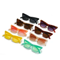 fashion cat eye sunglasses personality candy color brand design anti ultraviolet uv400 casual sunglasses for adultwomenmen