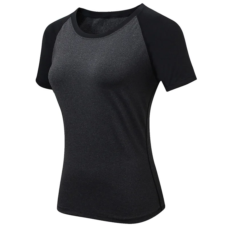 

Sport T Shirts Solid Color Women Workout Top High Elastic Home Gym Yoga Top Fitness Running Breathable short sleeve T-Shirts