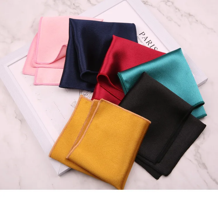 

Sitonjwly Vintage Handkerchief for Mens Casual Formal Pocket Square Towel Polyester Small Handkerchief Pocket Towel Neck Scarf