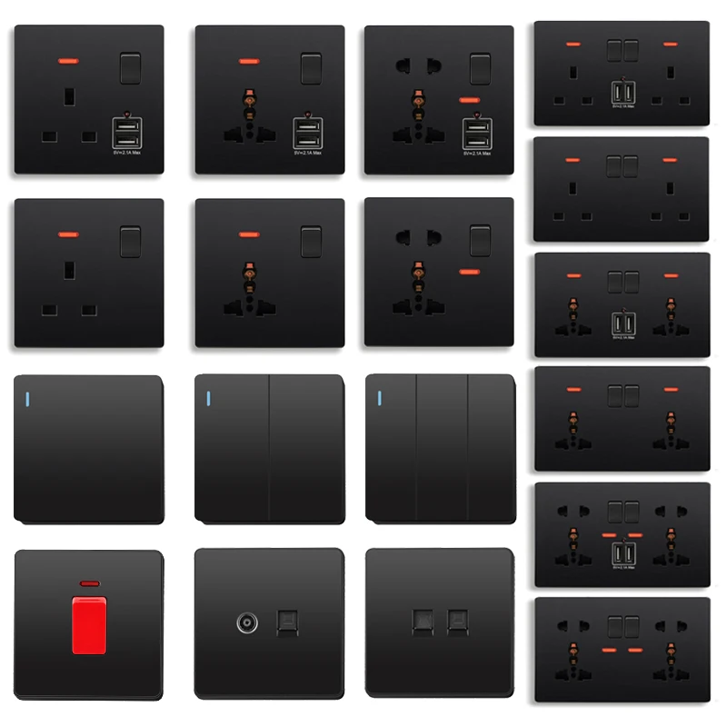 Электрические розетки 2 1 а двойные зарядные USB-порты светодиодный двойная