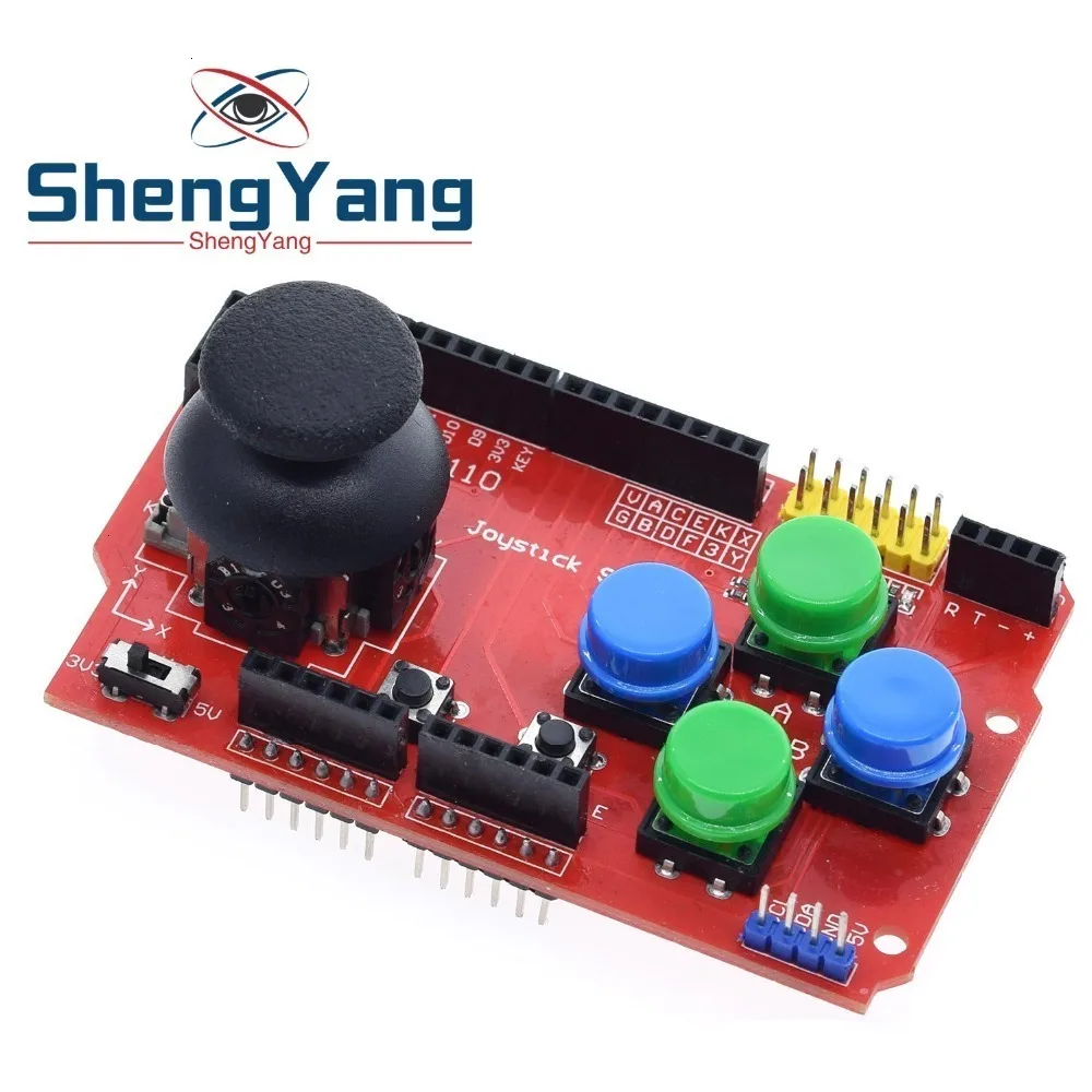 ShengYang щит джойстика для Arduino Плата расширения аналоговая клавиатура и мышь функция