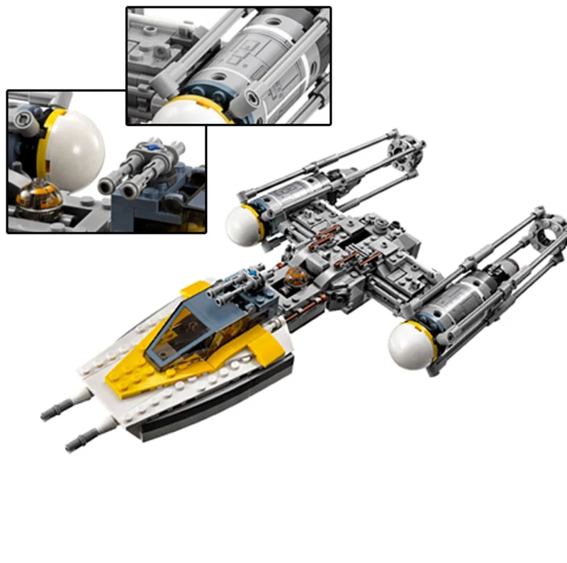 691 шт 05065 космическая звездная серия войны Y-Wing звездные истребители Вселенная фигурка модель строительные блоки Набор кирпичей игра детский подарок 75172
