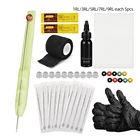 Набор для татуировок, переводная бумага для татуировок, карбоновая переводная бумага для воска, ручная Татуировка, игла, татуировка, пигмент, аксессуары для татуировок