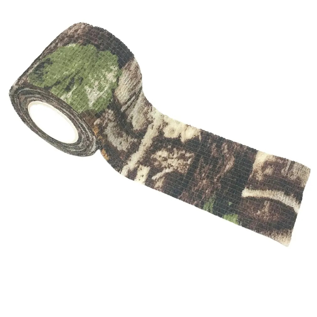 Camo Tape Self Adhesive Camouflage Tape Non-woven Fabric Outdoor Shooting Stealth Tape Rifle Stretch Wrap Cover