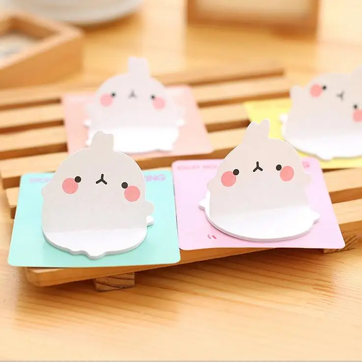 1 шт./лот MOLANG POINT Новинка Kawaii Potato Rabbit дизайн блокнот для записей сообщение Примечание подарок офисные школьные принадлежности