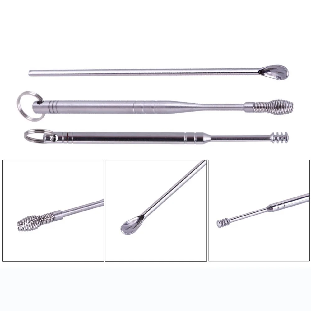 Горячая Распродажа Портативный Ушная палочка уход за волосами ухо чистящая