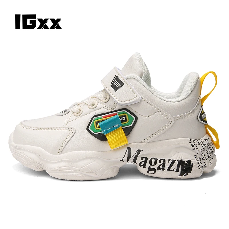 

IGxx Новинка, детская обувь для мальчиков и девочек, обувь для папы, удобная повседневная обувь для мальчиков и девочек, размер: 26-37