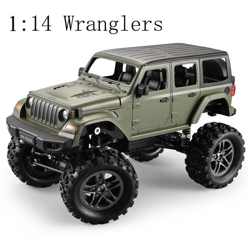 2.4G 1:14 Remote Control Four-Wheel Drive High-Speed Car Rc Climbing Car Children'S Toy SUV Truck Wranglers car