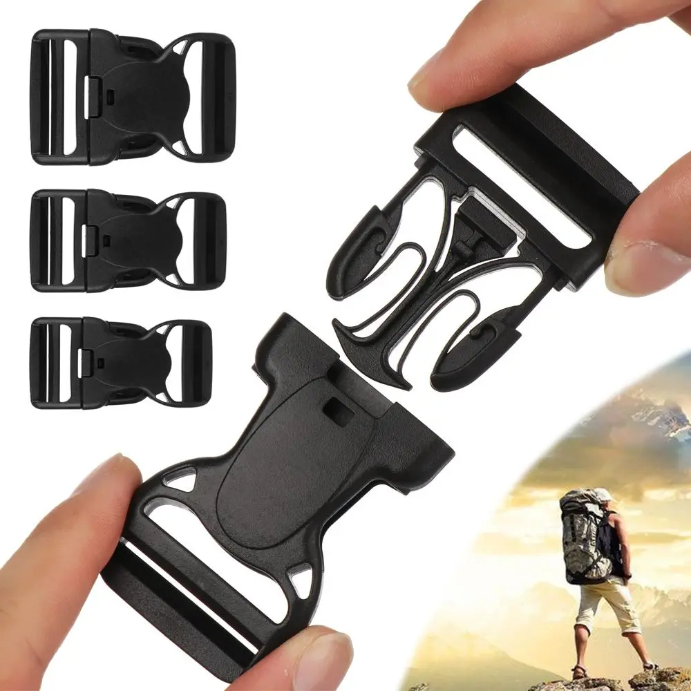 

50mm Dual Plastic Adjustable Outdoor Sports Bags Travel Tool Accessories Detach Belt Buckle Tactical Webbing Buckles
