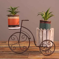 desktop planter iron bicycle flowerpot holder living room garden decoration desktop planter shelf garden pot housewarming gifts