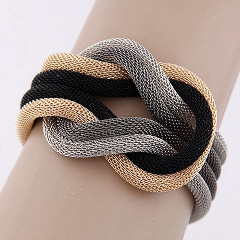 Модный сетчатый Браслет ELIfashion разных цветов популярные в Европе и Америке