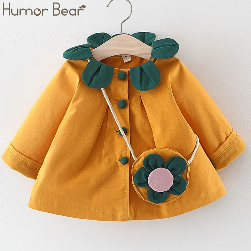 Осенняя одежда Humor Bear для маленьких девочек платье принцессы с лепестковым
