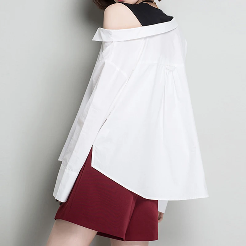 Chicever мода плед Топ женский сексуальный длинным рукавом и открытыми плечами Для