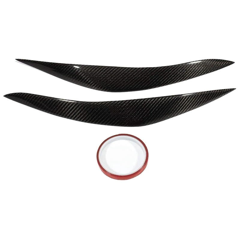 Углеродного волокна фары для бровей Веки накладка наклейка на BMW 5 серии F10 F18 520 523