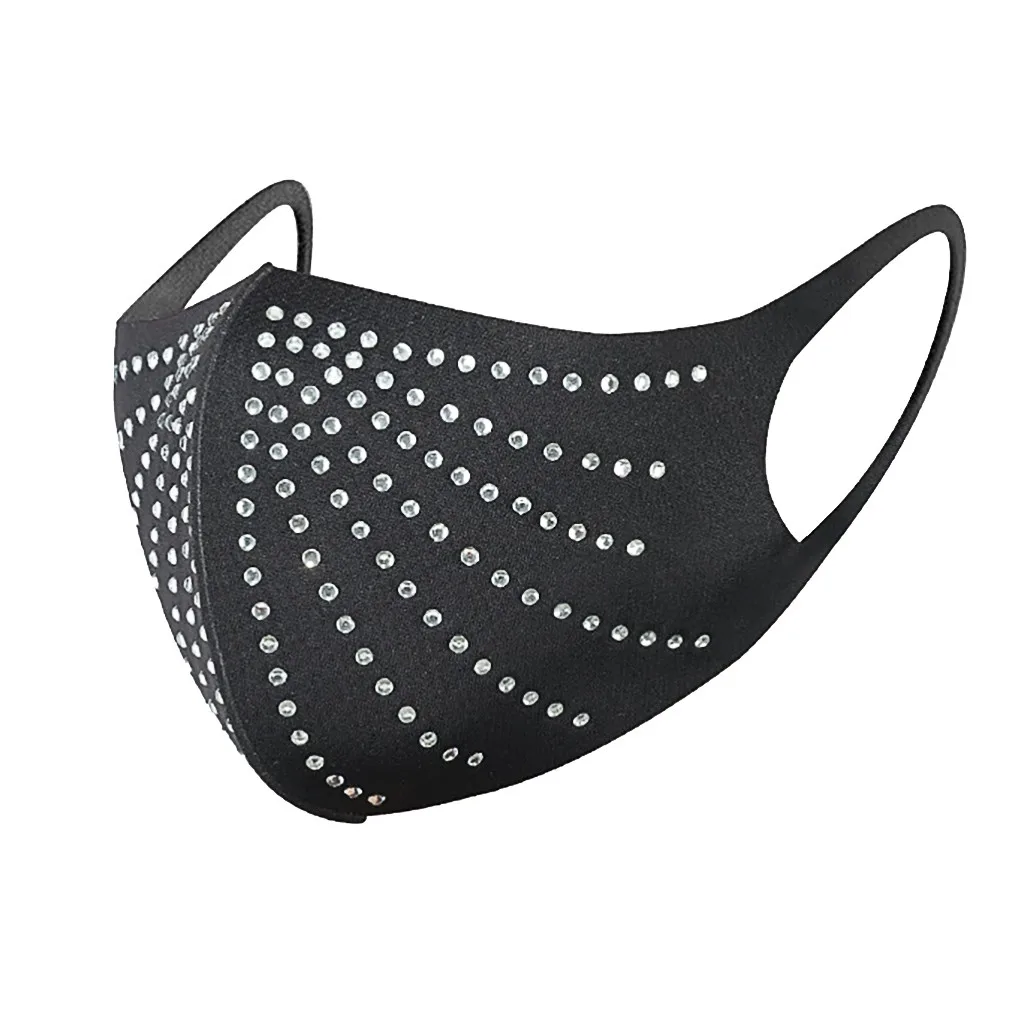 Многоразовая моющаяся маска для маскарада с блестящими кристаллами Ювелирное