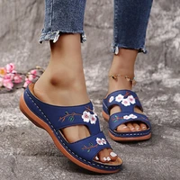 womens slippers fish mouth hollow breathable wedge sandal shoes casual fashion comfortable indoor slippers outdoor beach shoes
