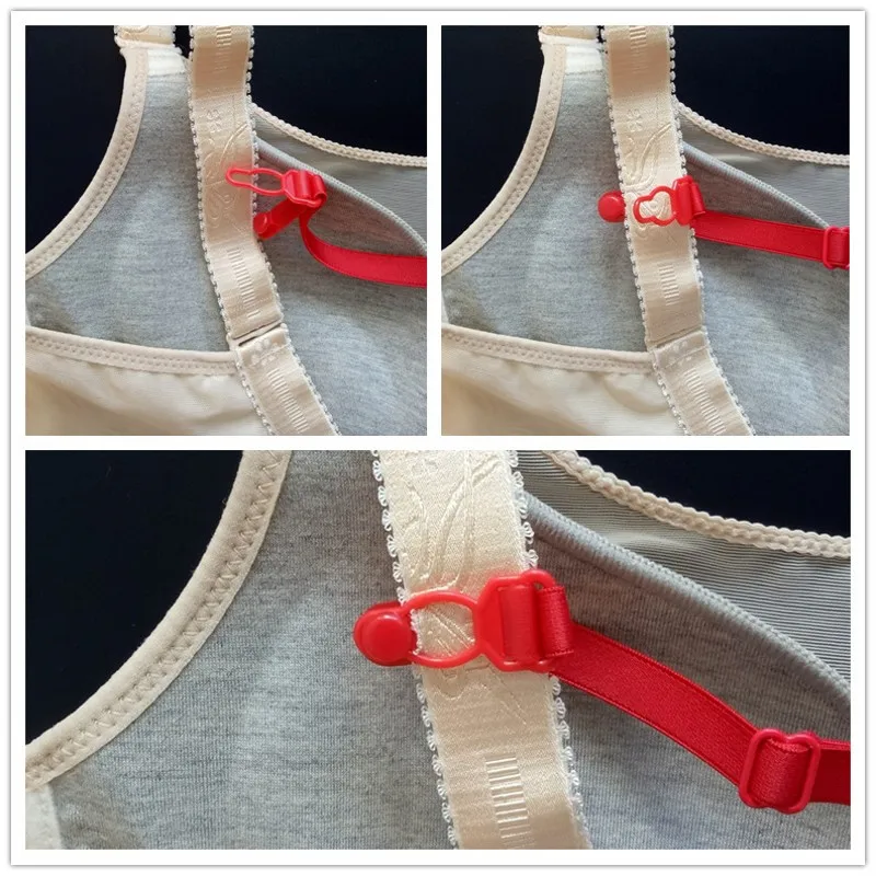 

1/3Pcs Double-Shoulder Strap Slip-Resistant Belt Buckle Shoulder Strap 5 Colors Bra Non-Slip Back Bra Strap Holder Adjustable